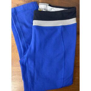 LOLE blue capri pants Womens M leggings yoga workout Athletic Activewear